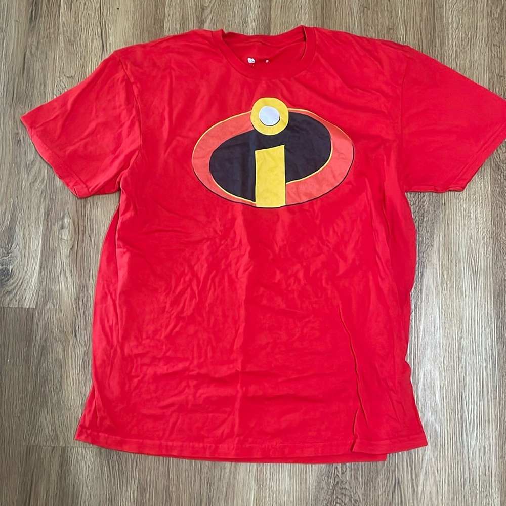 Disney Red Incredibles Logo Short Sleeve Tee